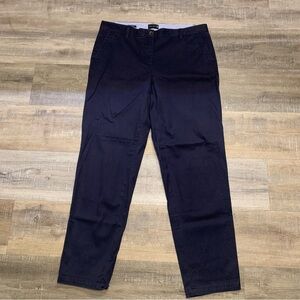 Talbots Relaxed Chino Navy Blue Khaki Pants Women’s Size 8